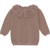 Fiol Collar Cotton Knit - Bark