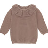 Fiol Collar Cotton Knit - Bark