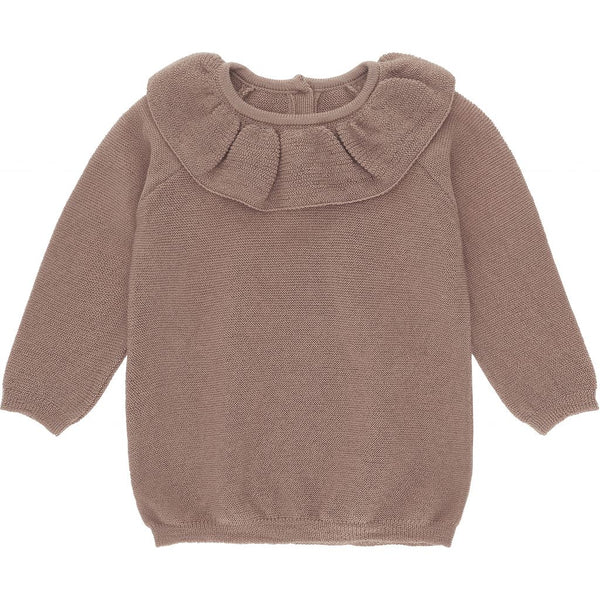 Fiol Collar Cotton Knit - Bark