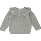 Fiol Collar Cotton Knit - Grey Melange