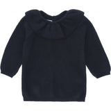 Fiol Collar Cotton Knit - Navy