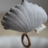 Clam Bell Music Toy -  Light Grey Melange