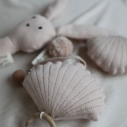 Clam Bell Music Toy -  Light Rose