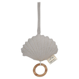 Clam Bell Music Toy -  Light Grey Melange