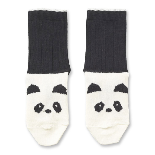 Silas Socks Panda - Creme De La Creme/Black