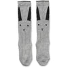 Sofia Knee High Rabbit Socks - Grey Melange/Dark Grey Melange
