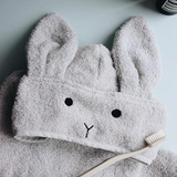 Augusta Hooded Towel - Rabbit Dumbo Grey